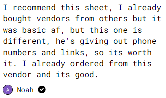 Testimonial Screenshot